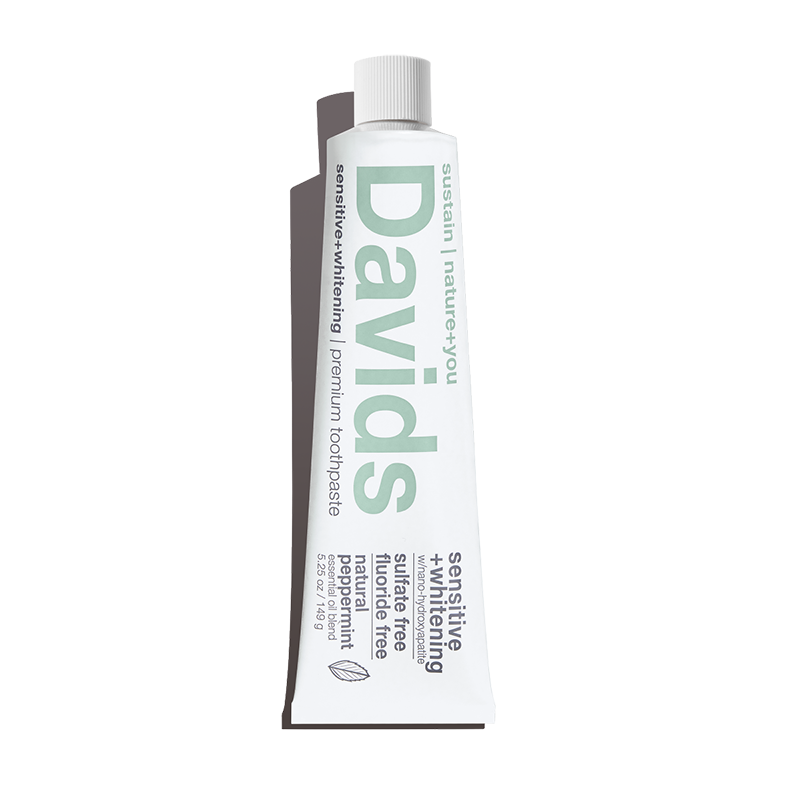 Davids Sensitive+Whitening Nano-Hydroxyapatite Premium Toothpaste Peppermint 5.25oz