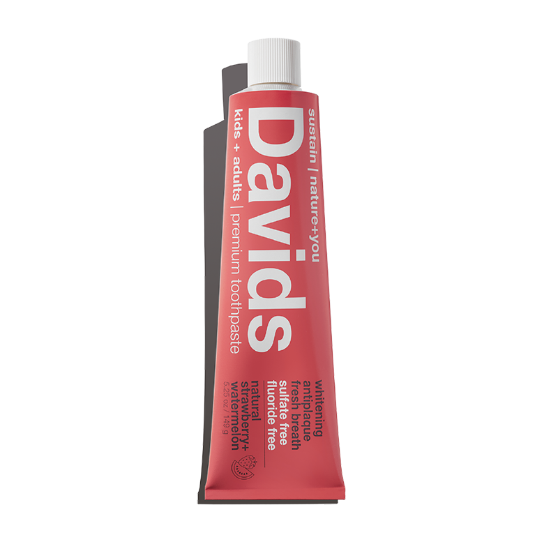 Davids Kids + Adults Premium Toothpaste Strawberry+Watermelon 5.25oz