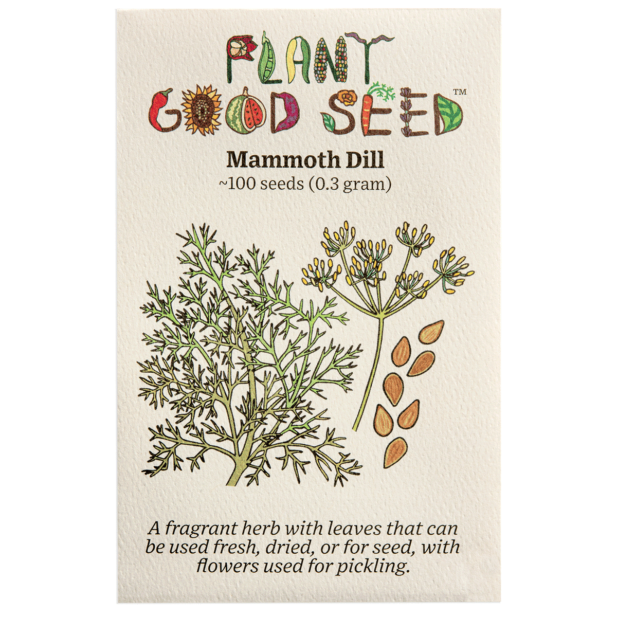 Plant Good Seed Mammoth Dill