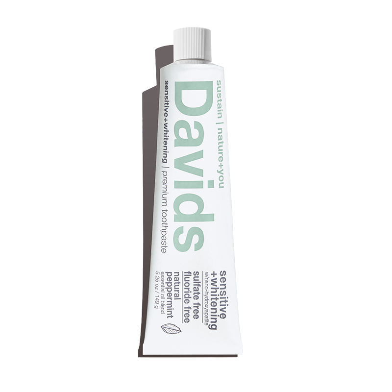 Davids Sensitive+Whitening Nano-Hydroxyapatite Premium Toothpaste  Peppermint 5.25oz